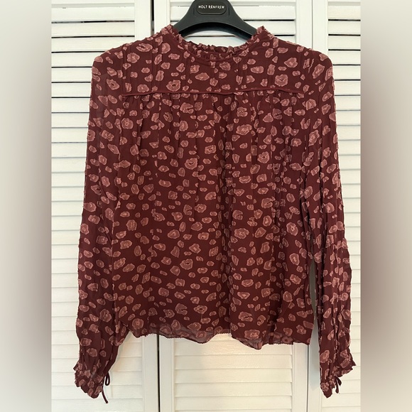 Wilfred burgundy blouse - Picture 1 of 2